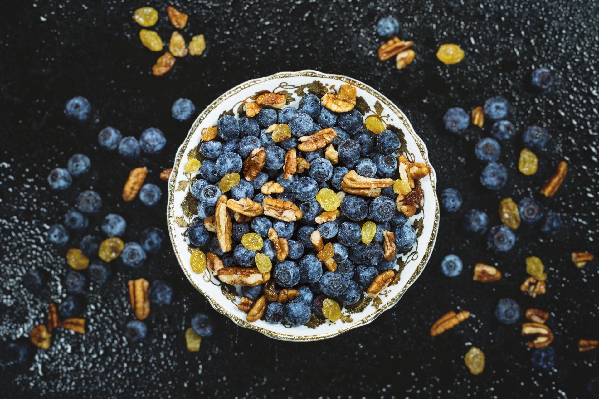 bowl of nuts and berries caffeine-free alternatives for healthy living