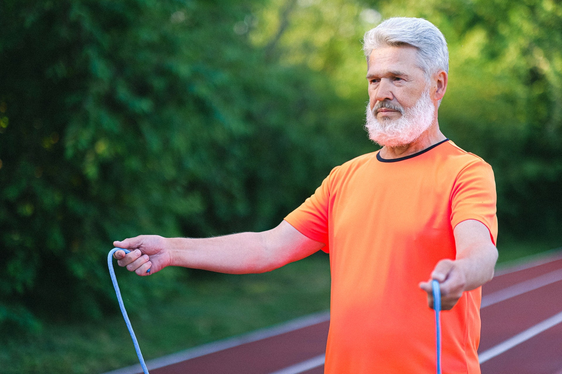 man jumping rope for cardio
