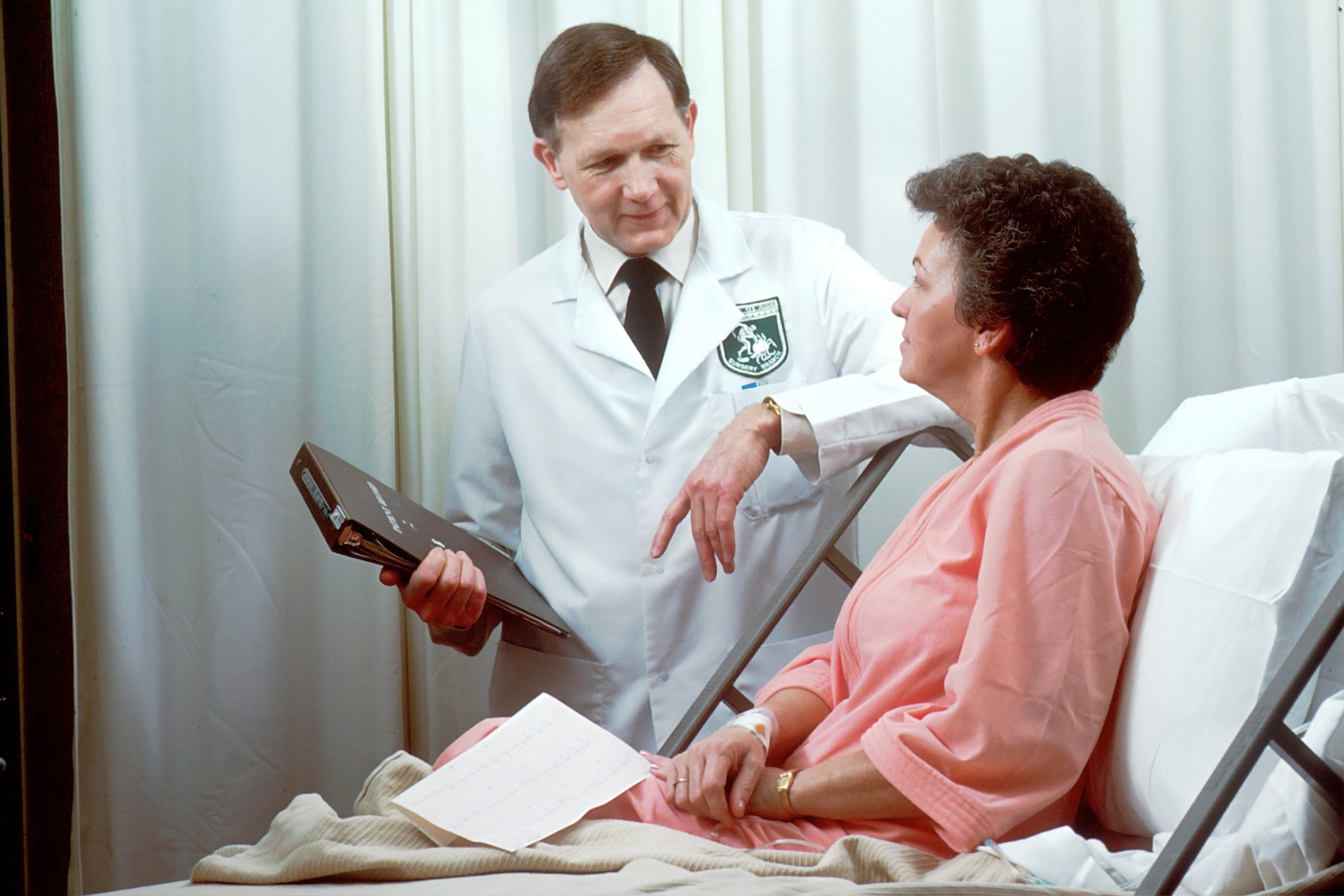 woman with doctor exam pelvic prolapse
