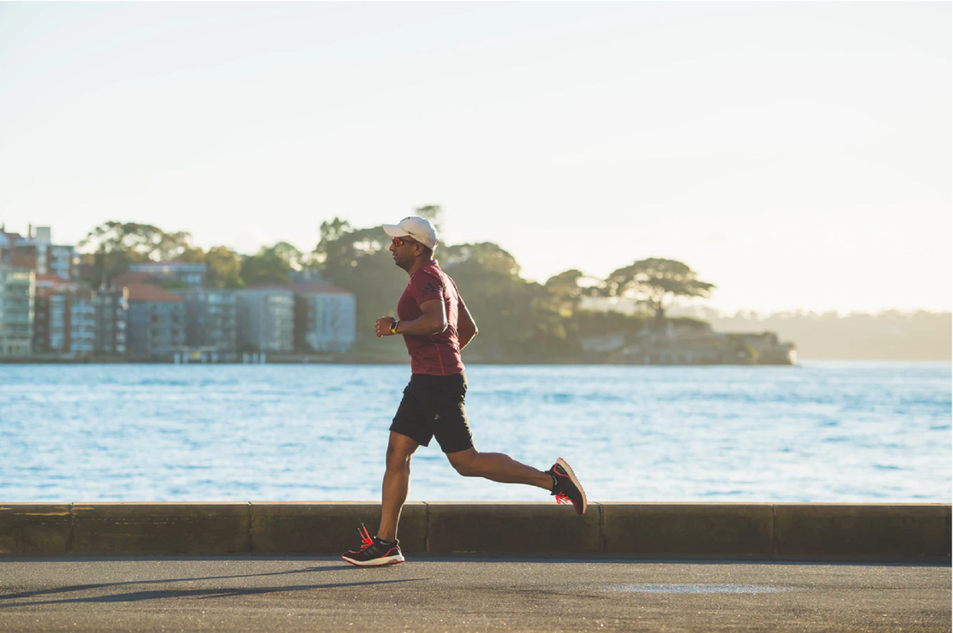 man running as part of  an effective diet and exercise plan