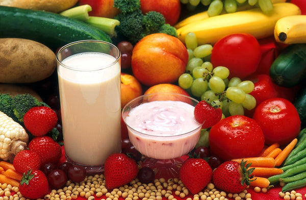nutritious fruits vegetables and dairy products