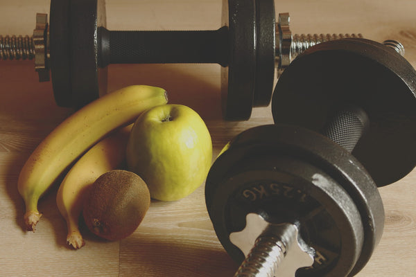 fruit and a barbell high blood pressure tools