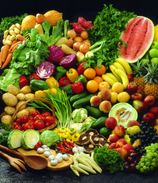 Set of fruits and vegetables Improve Your Diet Simply And Realistically