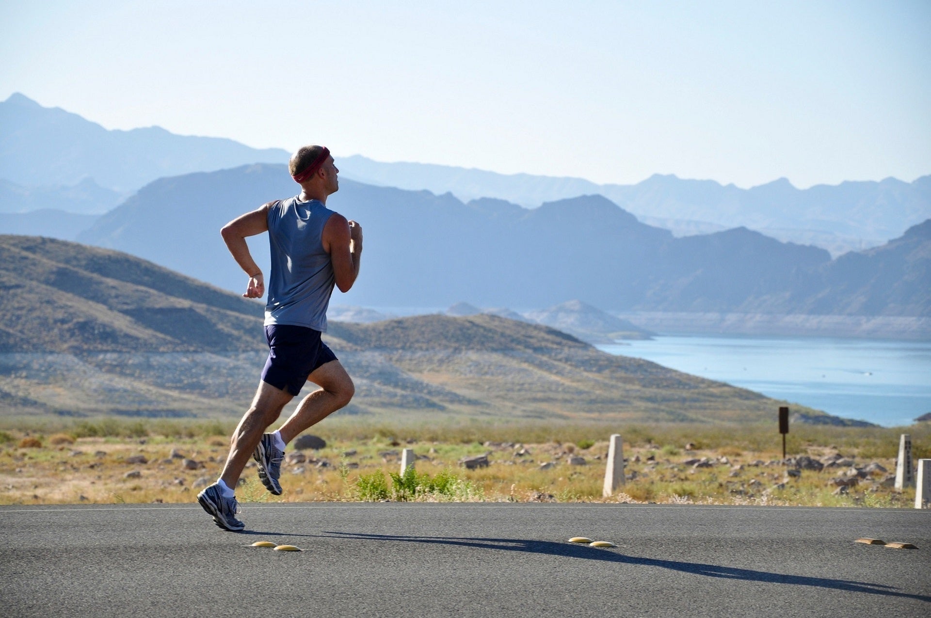 man running improve health in modern era