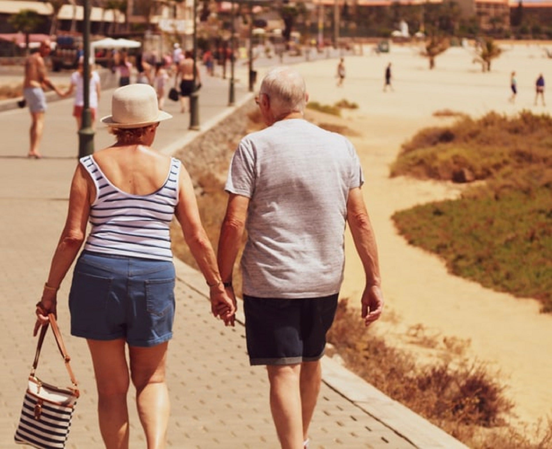 older couple taking a walk